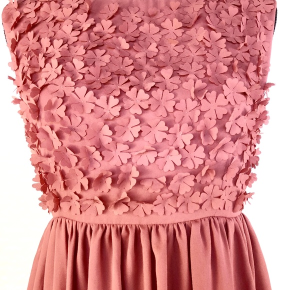 🆕YA LOS ANGELES Sleeveless Flower Applique Dress - Picture 5 of 7